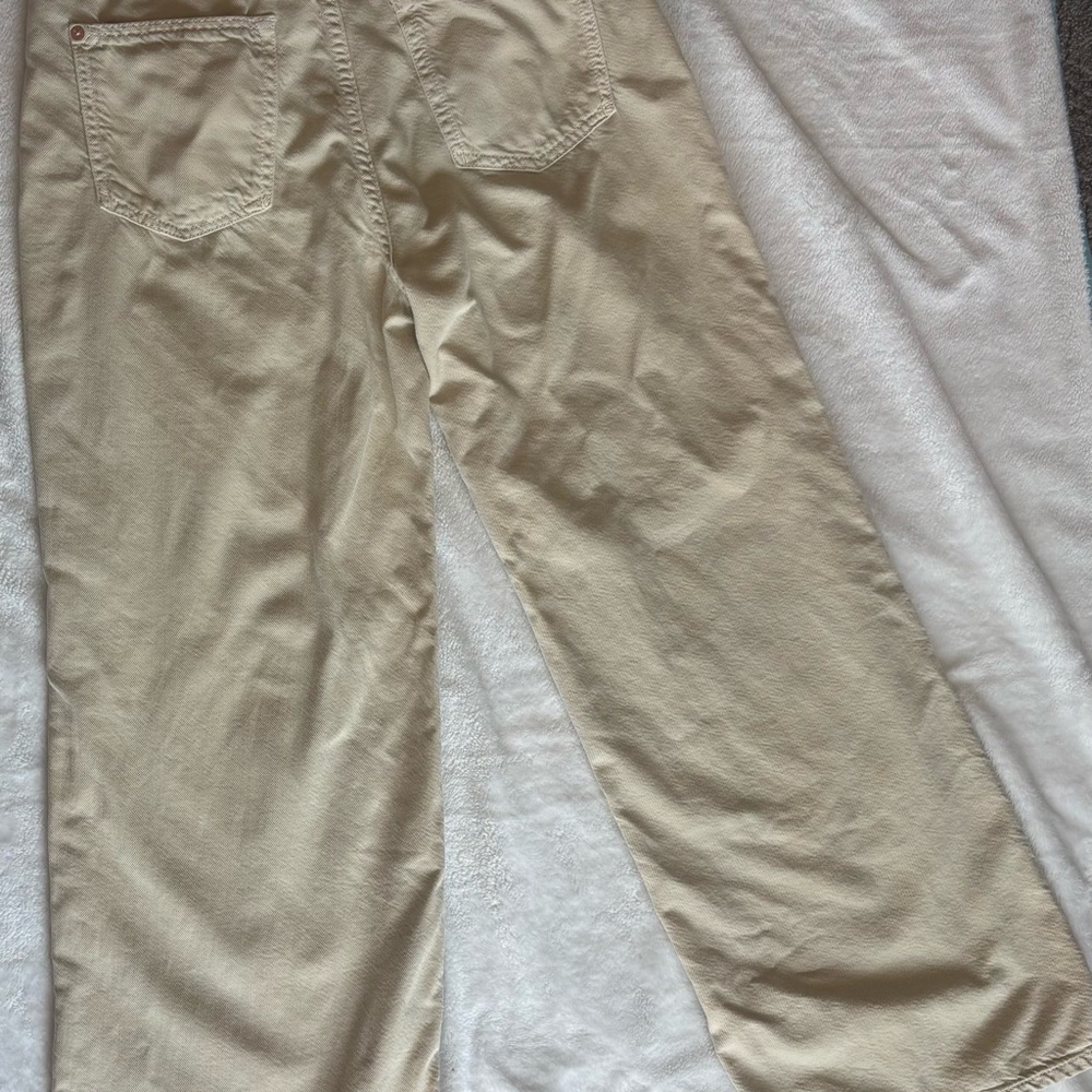 Anthropologie Pilcro The Annie Wide Leg Jean Neutral Cream Pants Size 28x28 - Picture 6 of 7